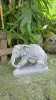 Product image 1 of the product “Indra - Small Elephant bending to the left, 46.5cm L | cast stone ”
